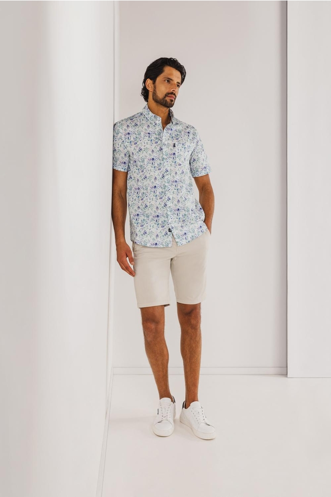 POPLIN OVERHEMD MET ALLOVER PRINT 264 15910 3111
